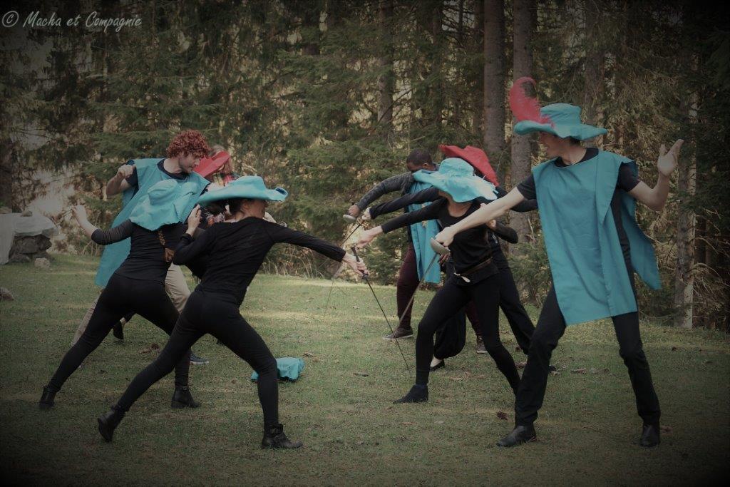 Les trois Mousquetaires par la troupe de théâtre Macha et Compagnie